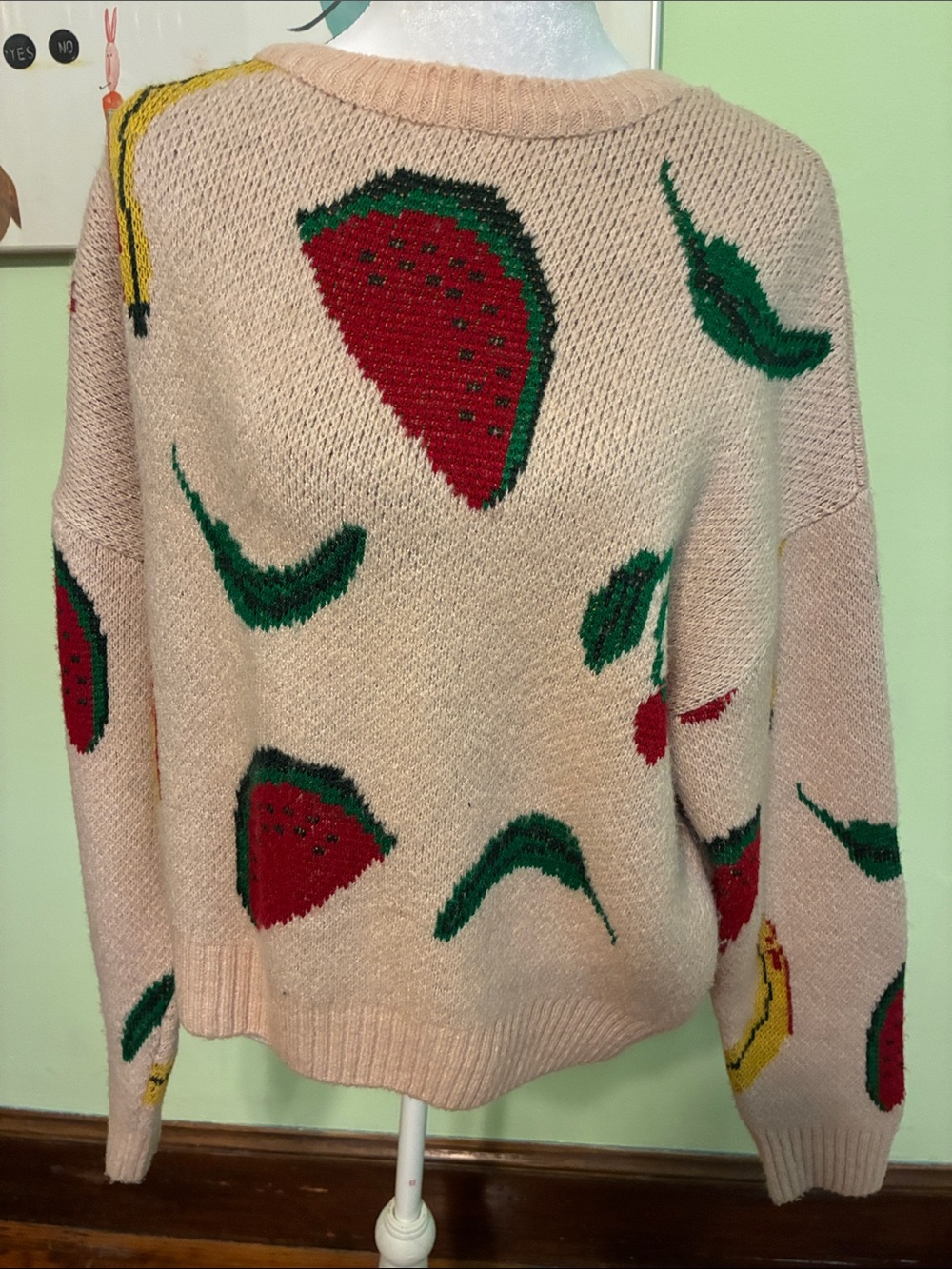 Urban Outfitters giant fruit sweater, size M